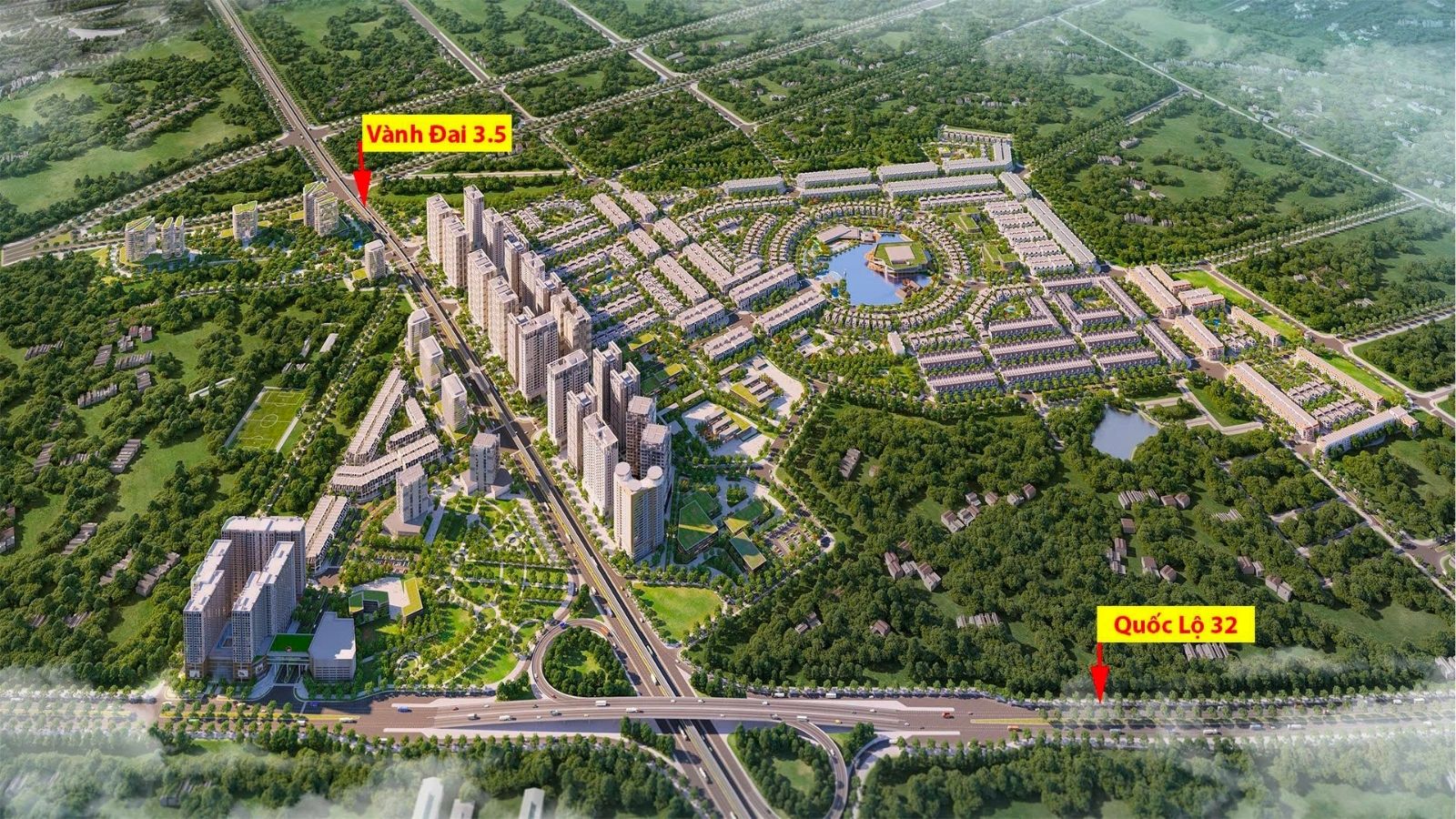 Hinode Royal Park sở hữu vị trí đắc địa