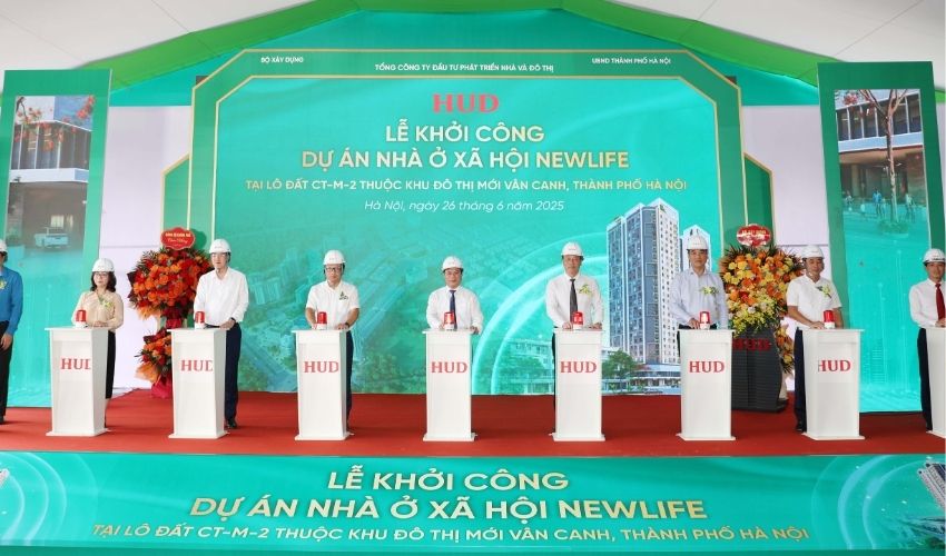 Chính thức khởi công Nhà ở xã hội Hud Vân Canh từ 26/06/2025
