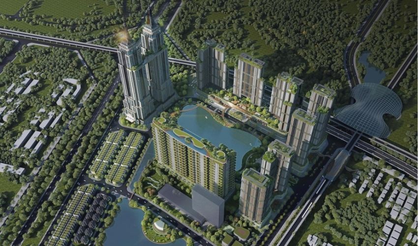 Phối cảnh tổng thể dự án Hateco Đông Anh 