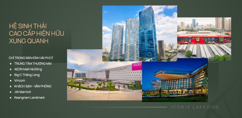 Hệ sinh thái tạo nên giá trị Liền kề Iconia Lakeside Tố Hữu