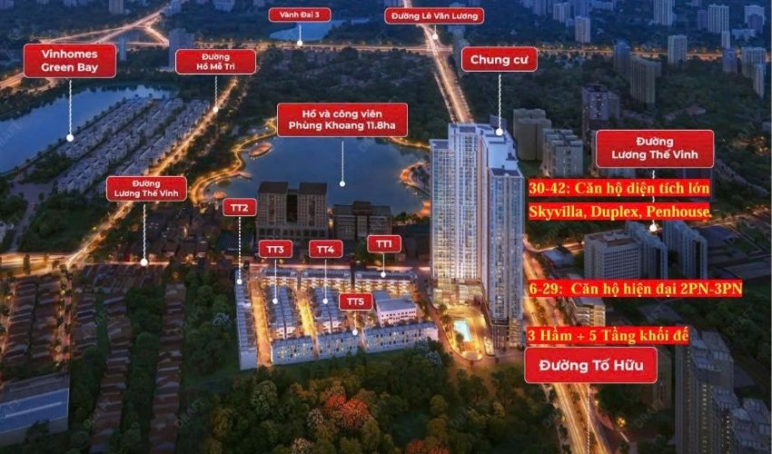 Liền kề Iconia Lakeside 54 Tố Hữu là một tài sản có giá trị tích lũy và khai thác lâu dài.